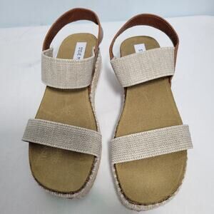 Steve Madden Jaklin Espadrille Platform Sandals Size 9M 3226-2853